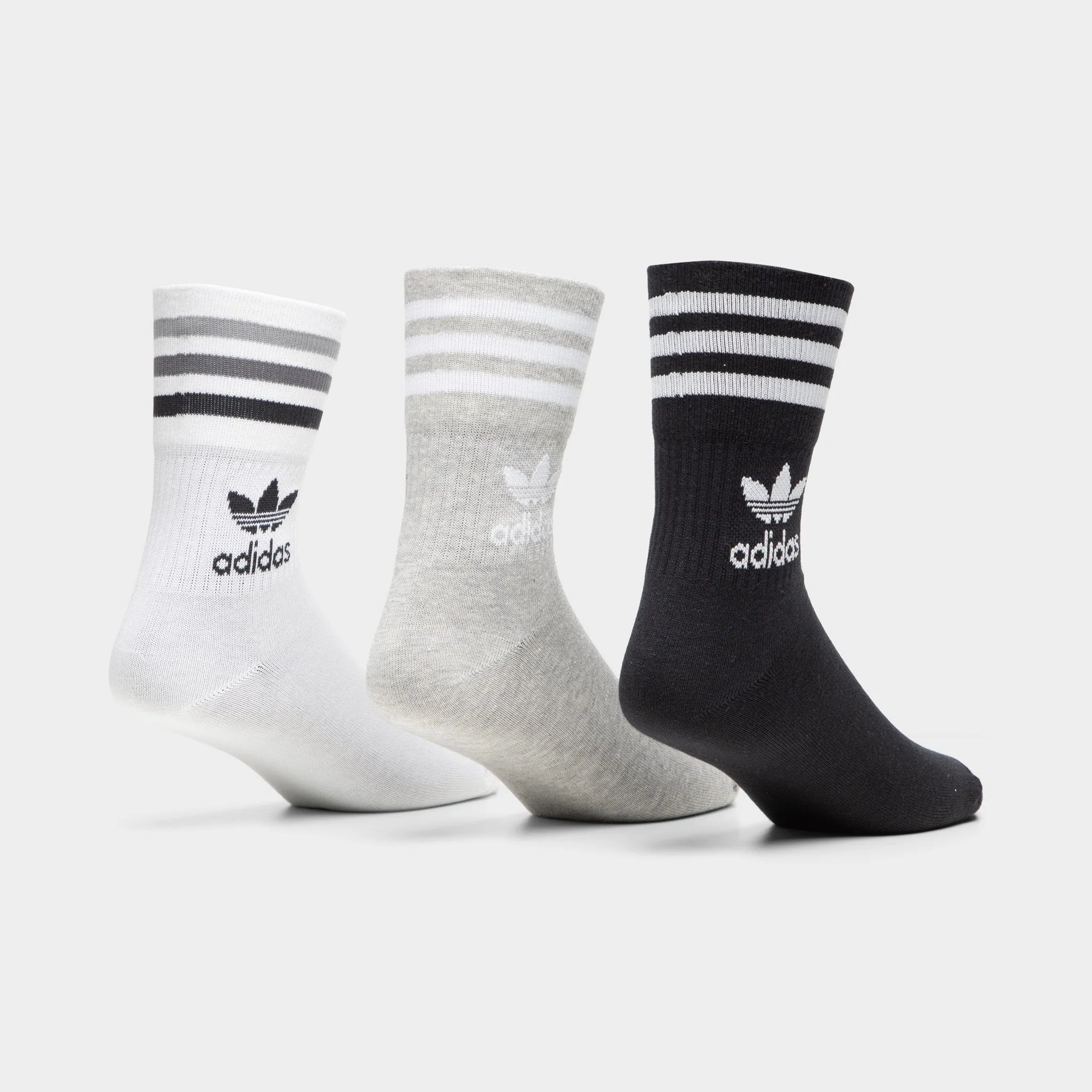 adidas Originals Mid Cut Crew Socks (3 Pack) / Multi