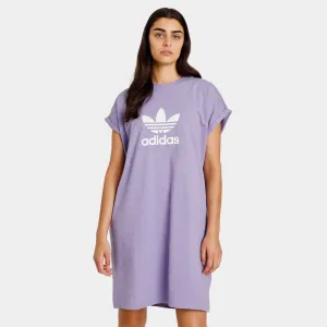 adidas Originals Women's Adicolor Classics Trefoil T-shirt Dress / Magic Lilac