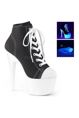 ADORE-700SK-02 Platform Ankle Boot | Black Faux Leather