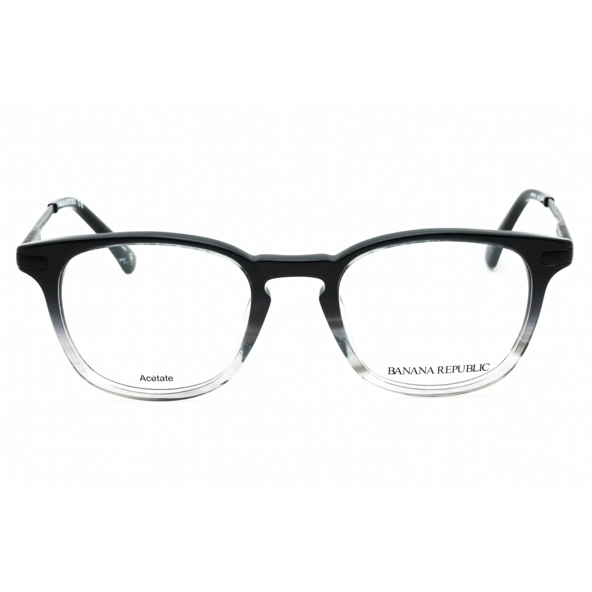Banana Republic Men's Eyeglasses - 48mm Shaded Black Grey Full Rim | Jayvon 0U76 00