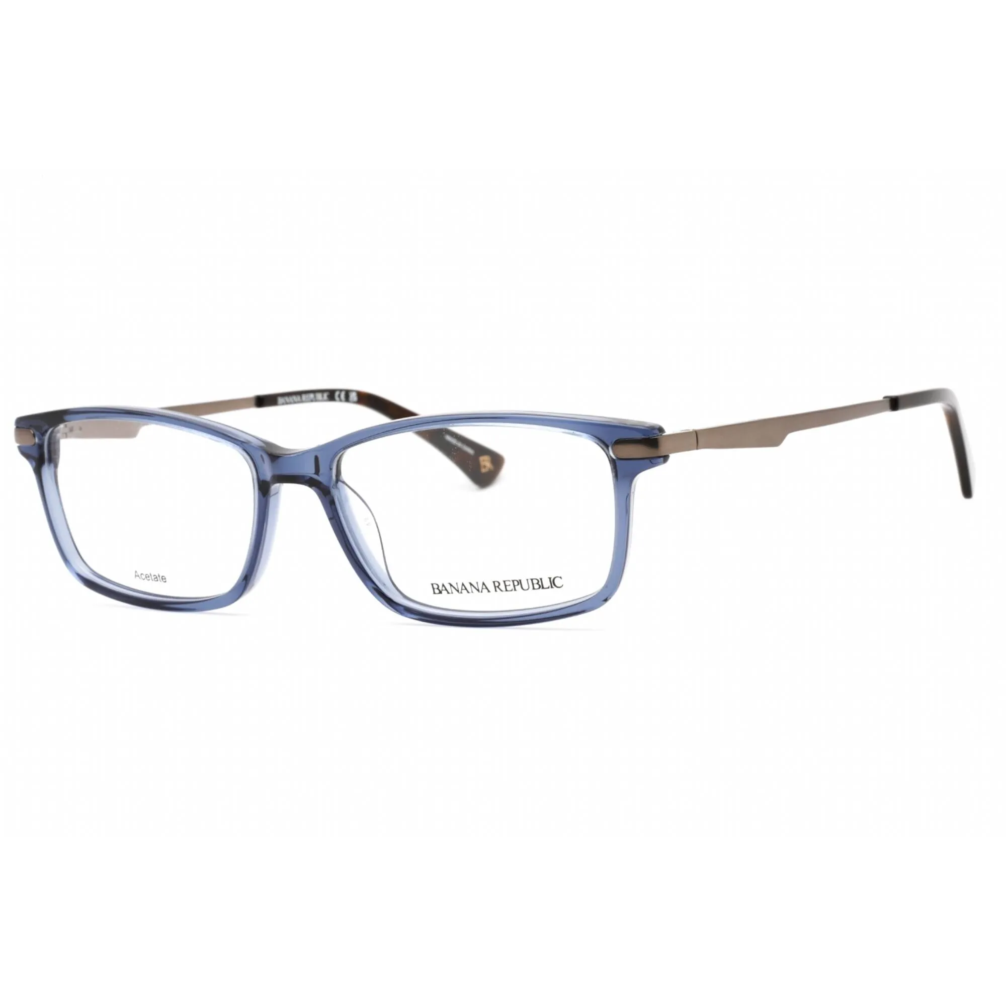 Banana Republic Men's Eyeglasses - Blue Crystal Rectangular Frame | Bernard 0OXZ 00