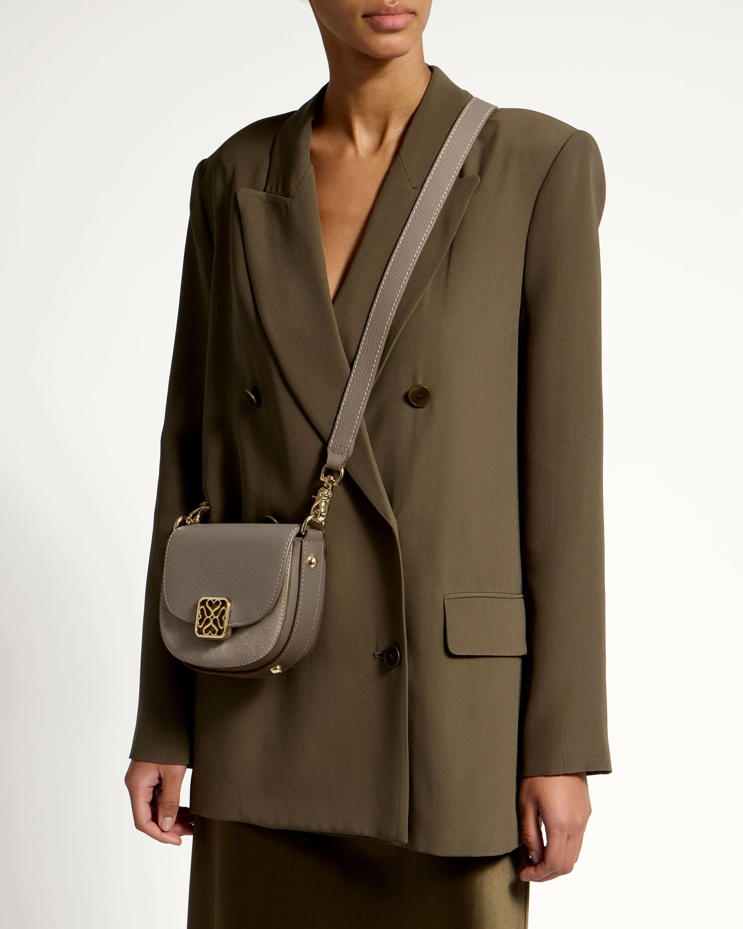 Bay Mini - Taupe Suede