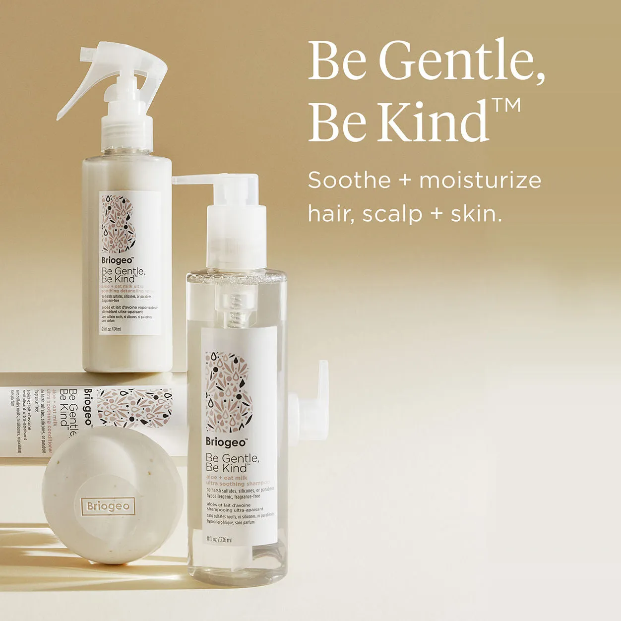 Be Gentle. Be Kind Aloe and Oat Milk Ultra Soothing 3-in-1 Cleansing Bar