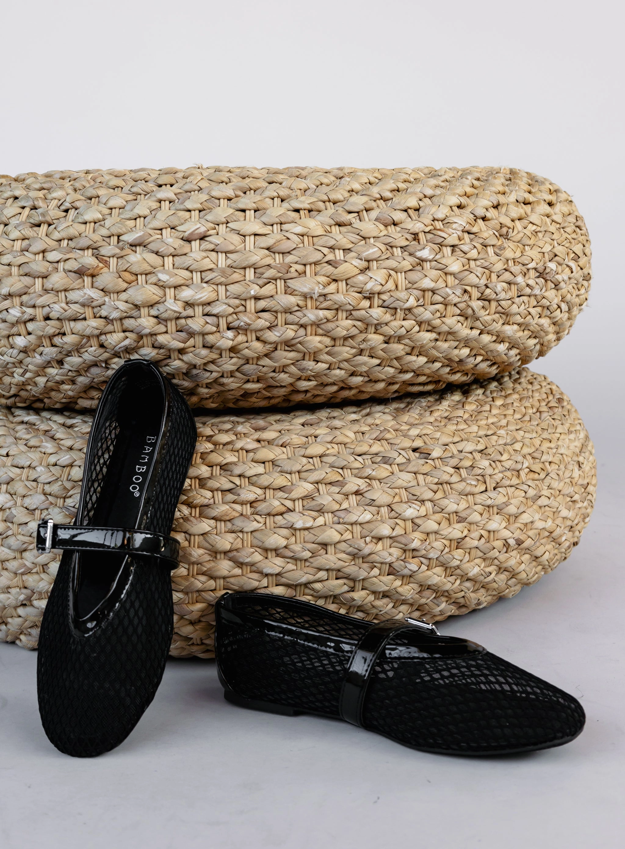 Bella Mesh Ballet Flats - Black - Final Sale