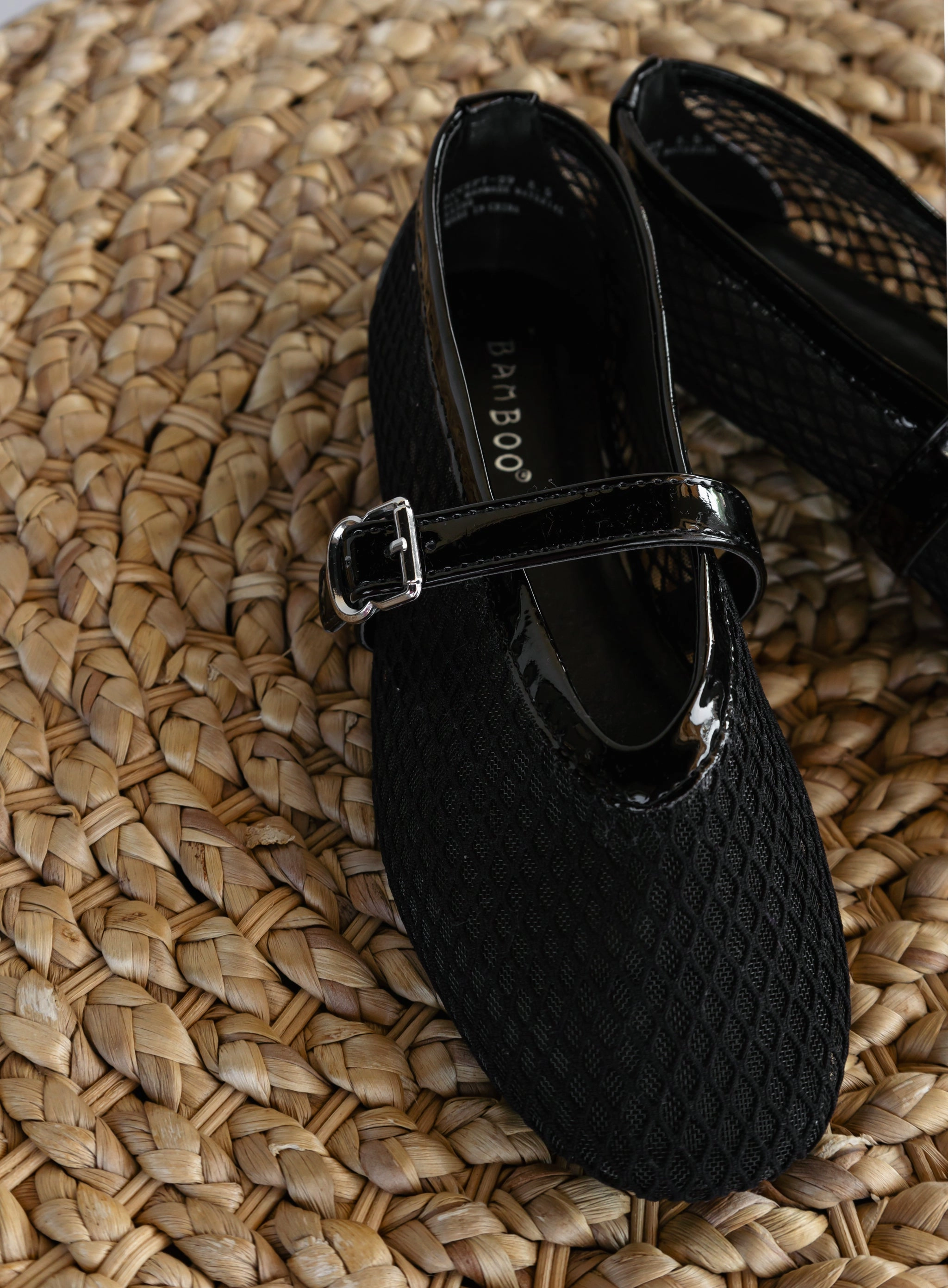 Bella Mesh Ballet Flats - Black - Final Sale