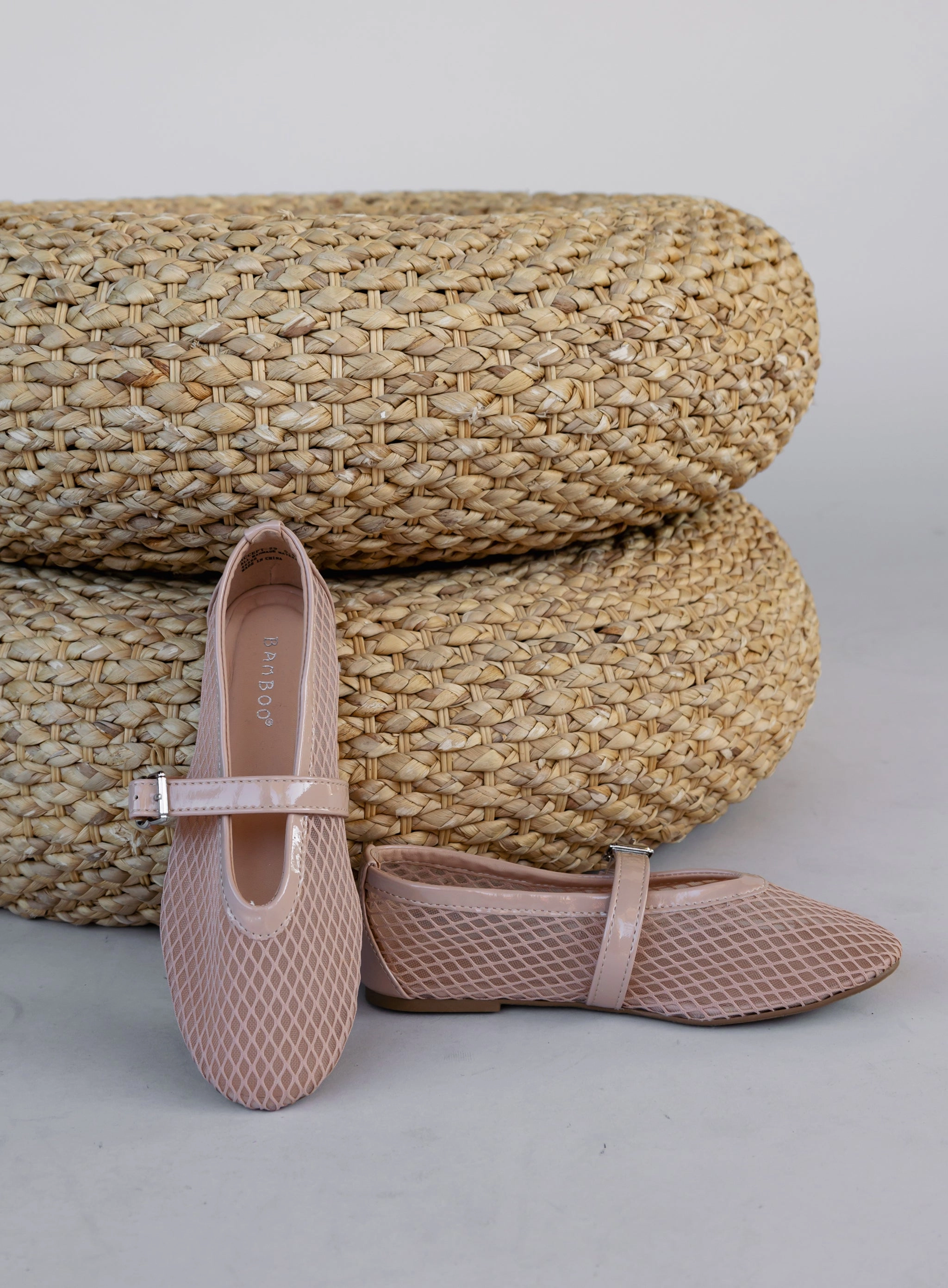 Bella Mesh Ballet Flats - Nude - Final Sale