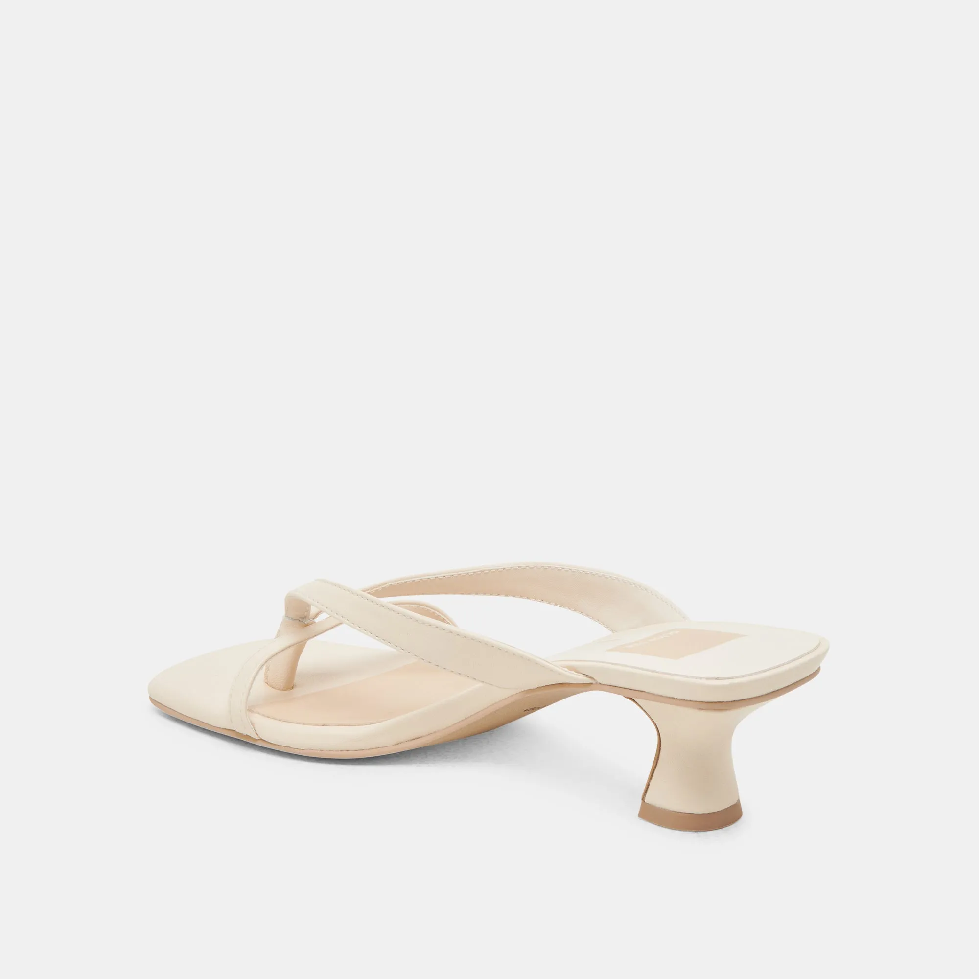 BREVEL HEELS BONE LEATHER