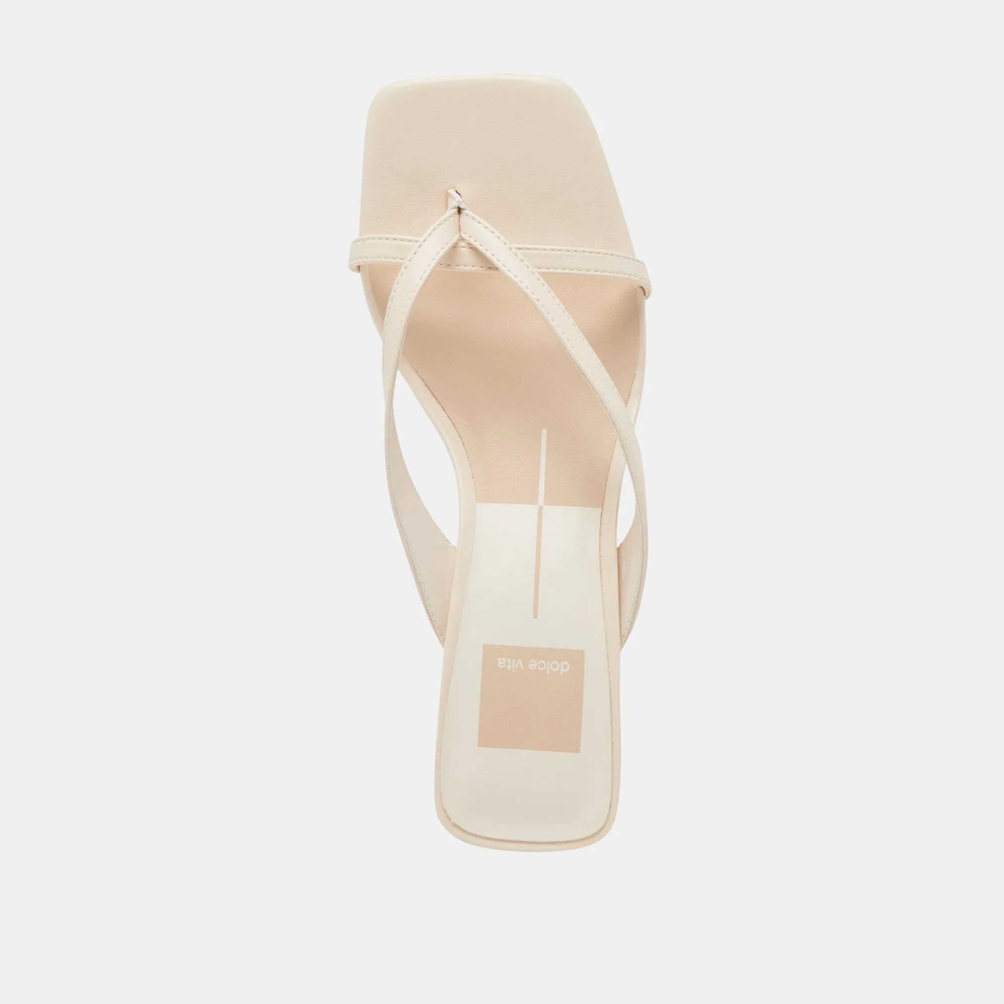 BREVEL HEELS BONE LEATHER