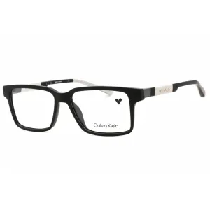 Calvin Klein Men's Eyeglasses - Black Plastic Full Rim Rectangular Frame | CK23550 001