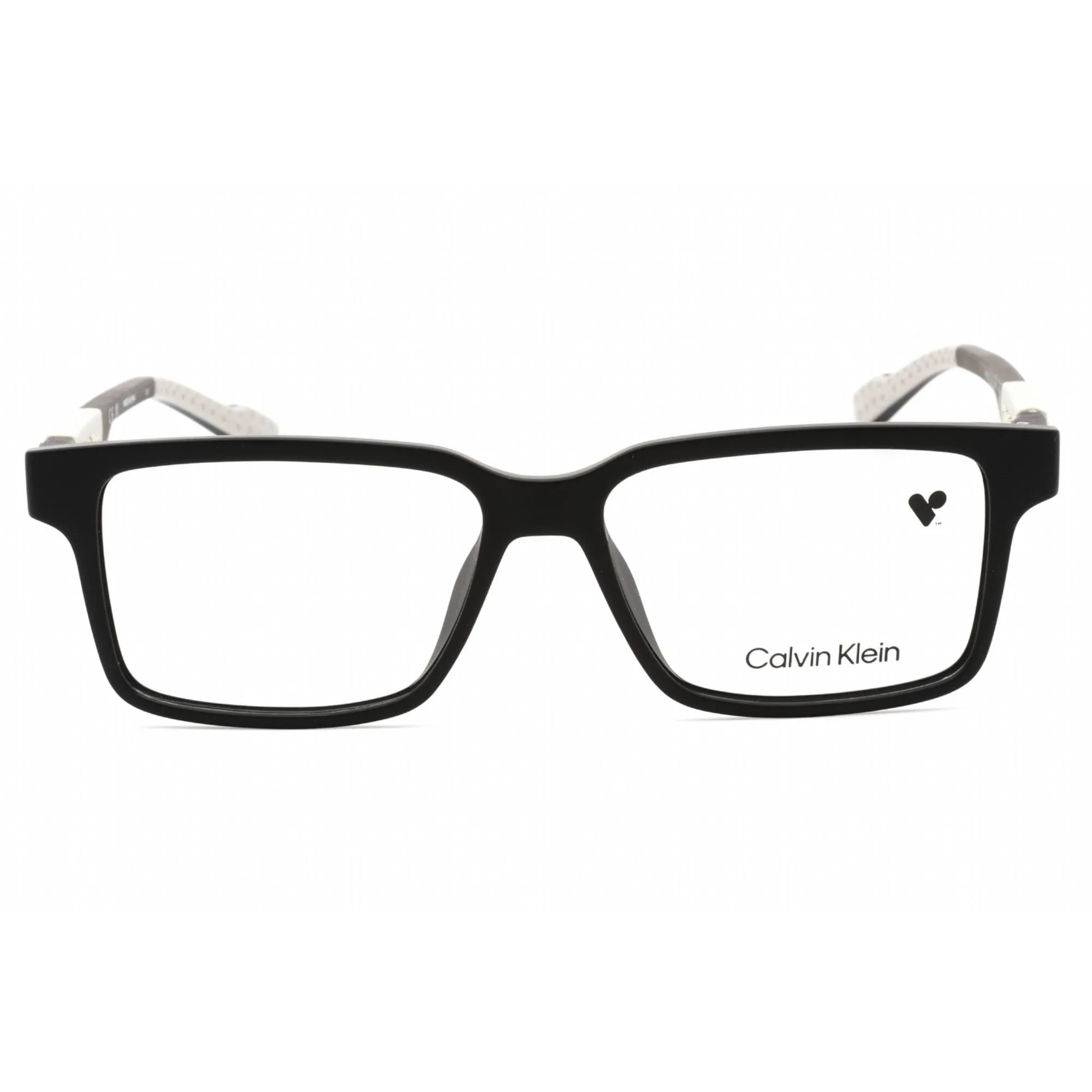Calvin Klein Men's Eyeglasses - Black Plastic Full Rim Rectangular Frame | CK23550 001