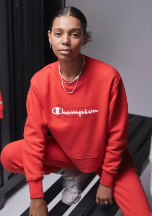 Champion Women’s Sporty Graphic Crop Crew