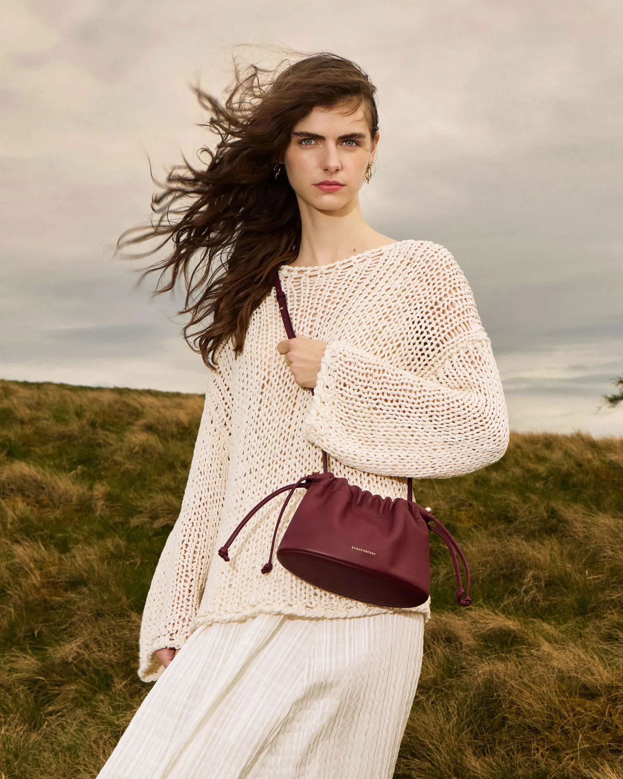Charlotte Drawstring - Oxblood