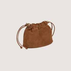 Charlotte Drawstring - Tan Suede