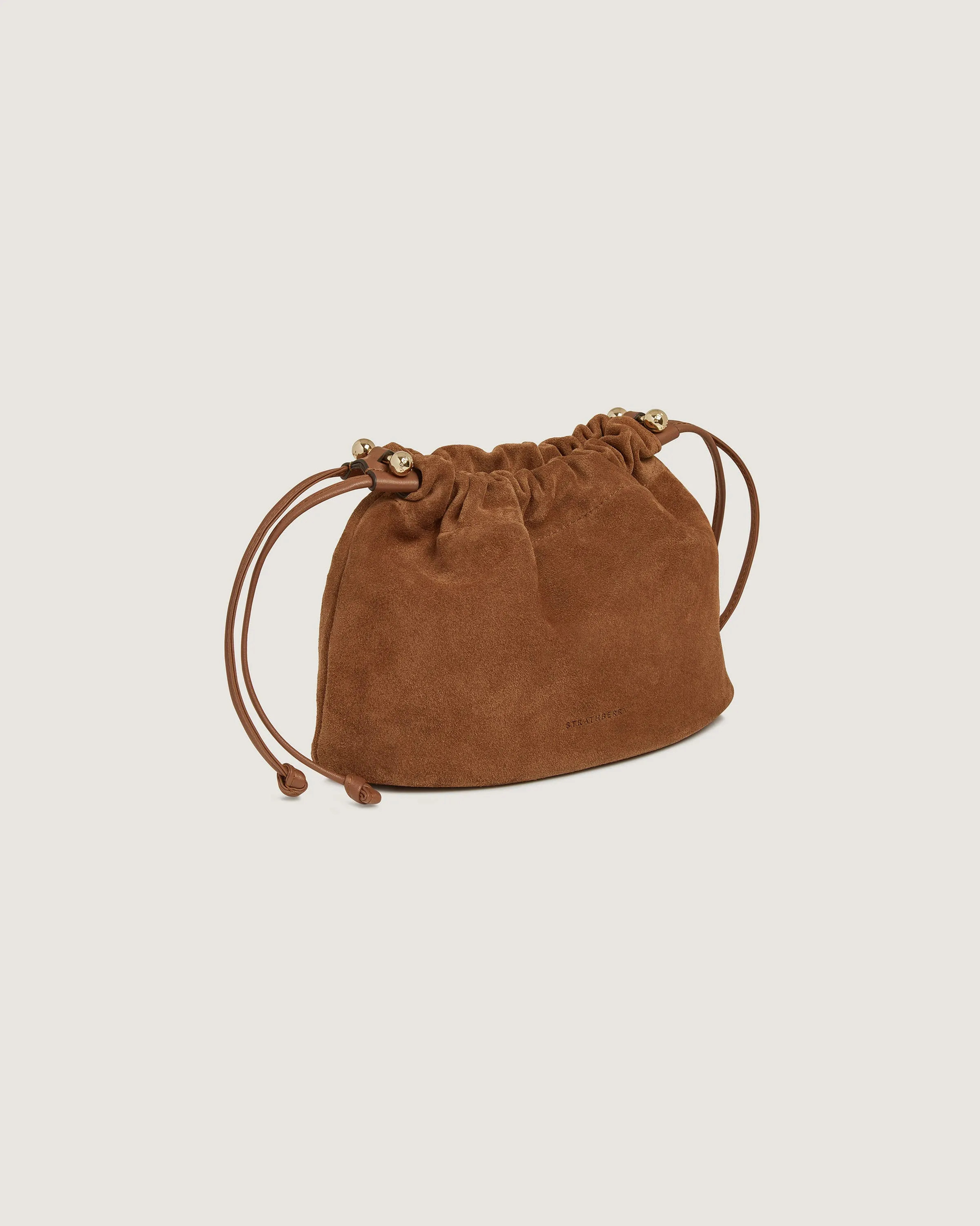 Charlotte Drawstring - Tan Suede