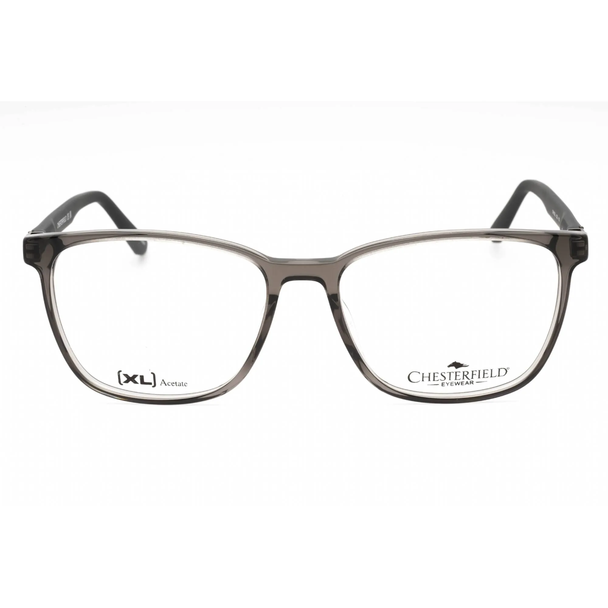 Chesterfield Men's Eyeglasses - Grey Crystal Plastic Square Frame | CH 110XL 0CBL 00