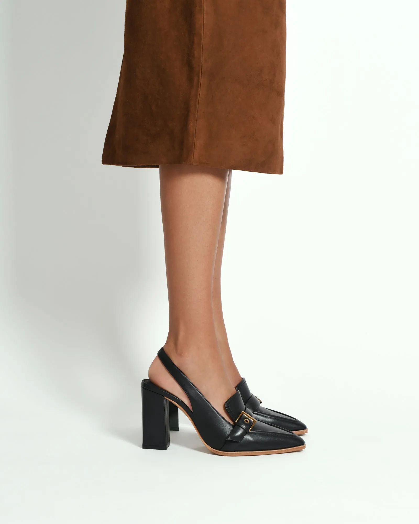 CODIE HIGH HEELS BLACK LEATHER