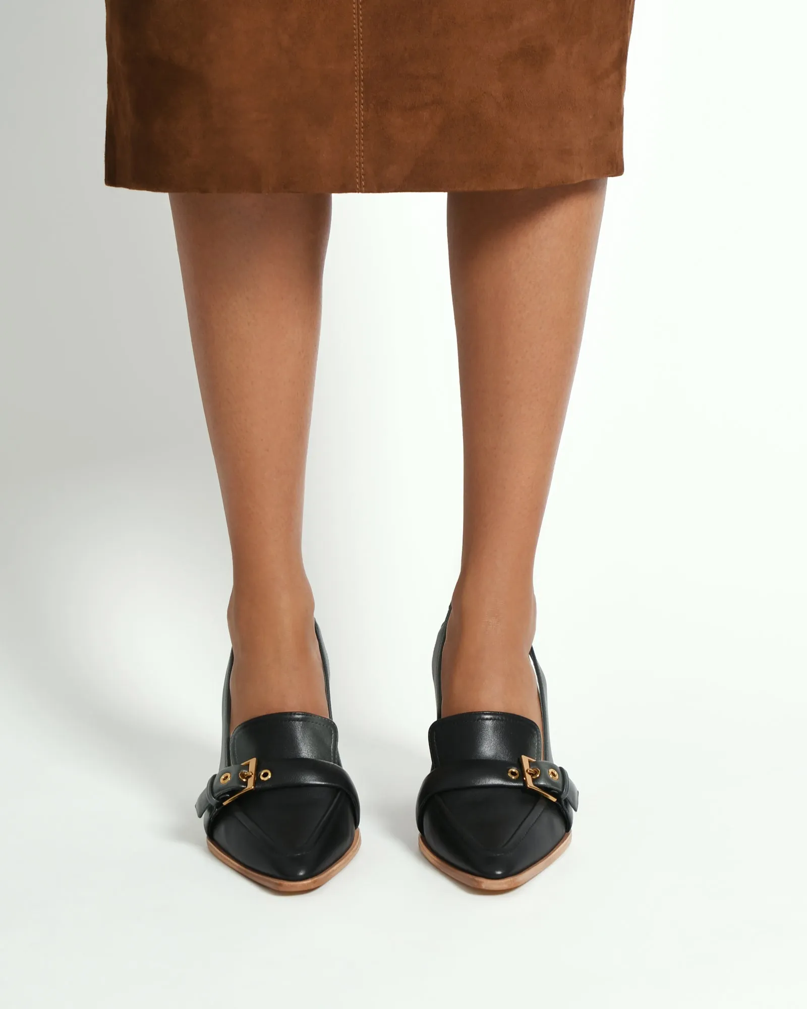 CODIE HIGH HEELS BLACK LEATHER