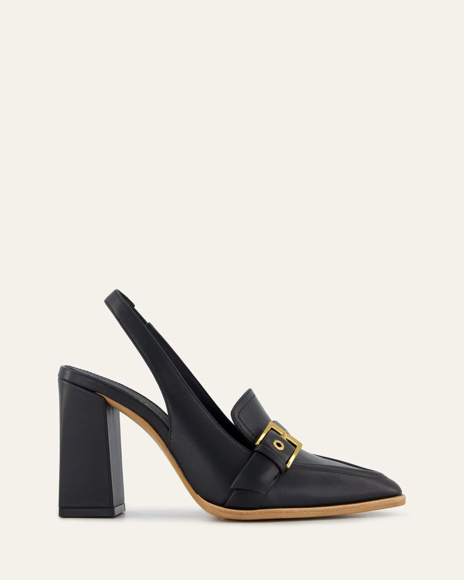 CODIE HIGH HEELS BLACK LEATHER