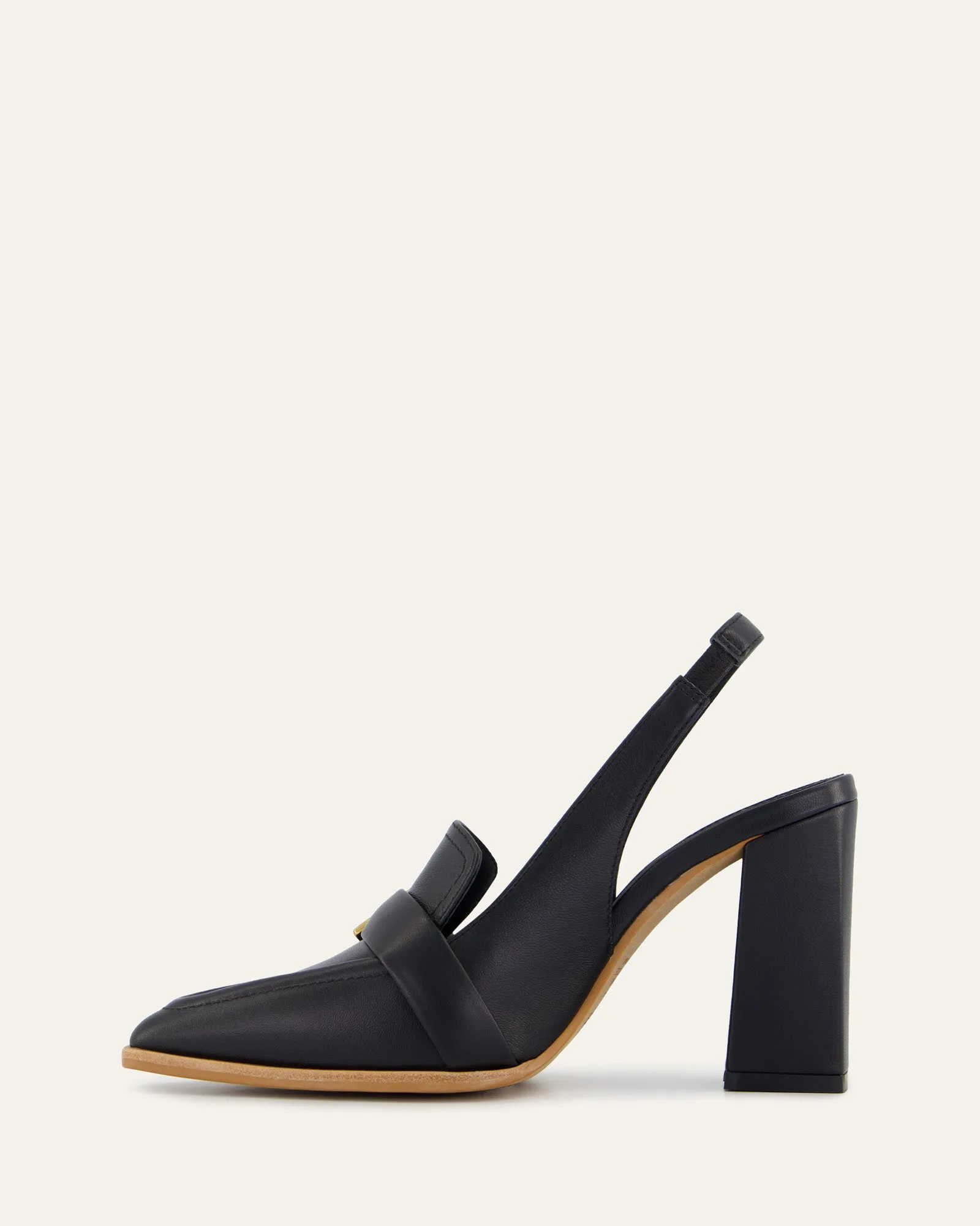 CODIE HIGH HEELS BLACK LEATHER