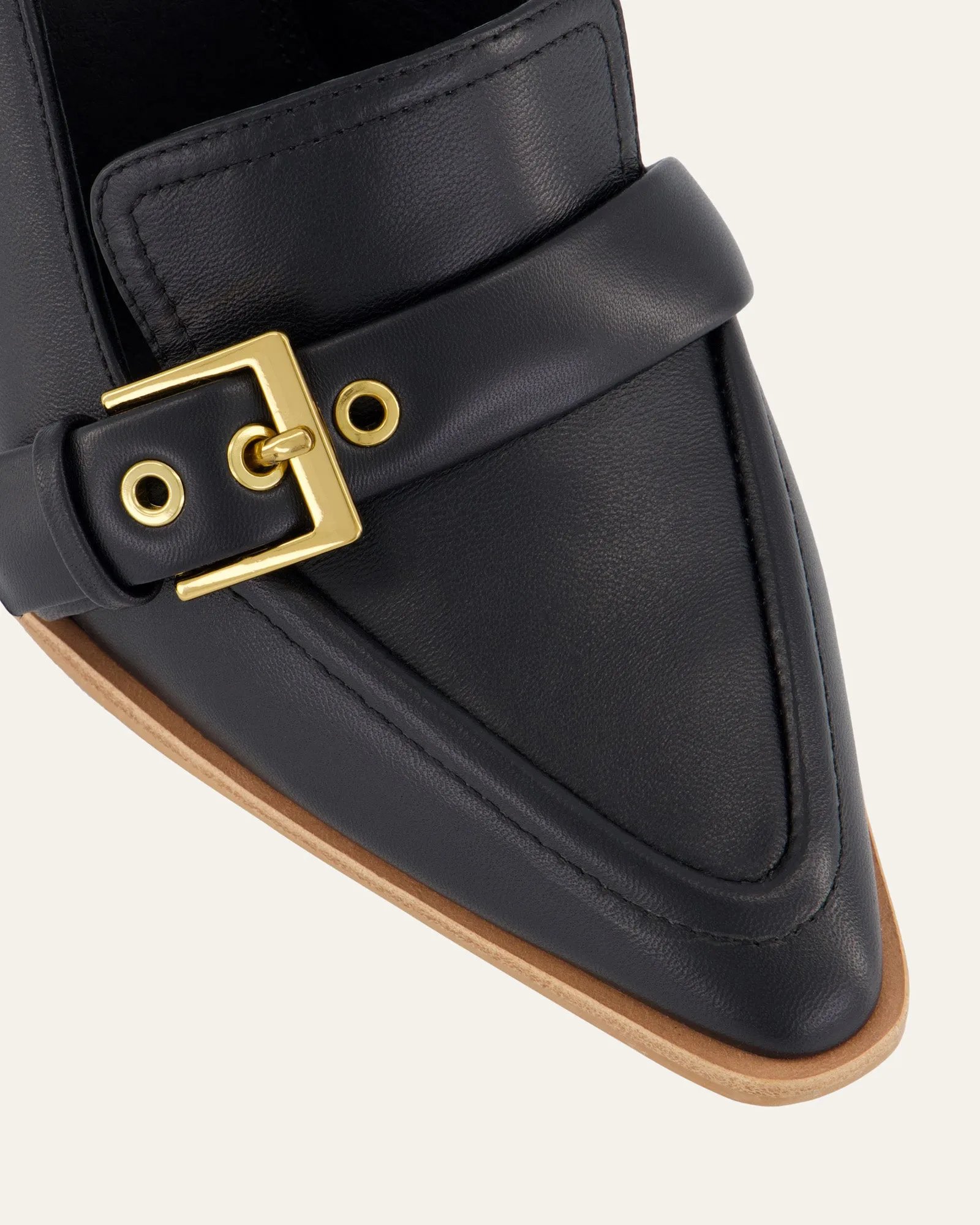 CODIE HIGH HEELS BLACK LEATHER