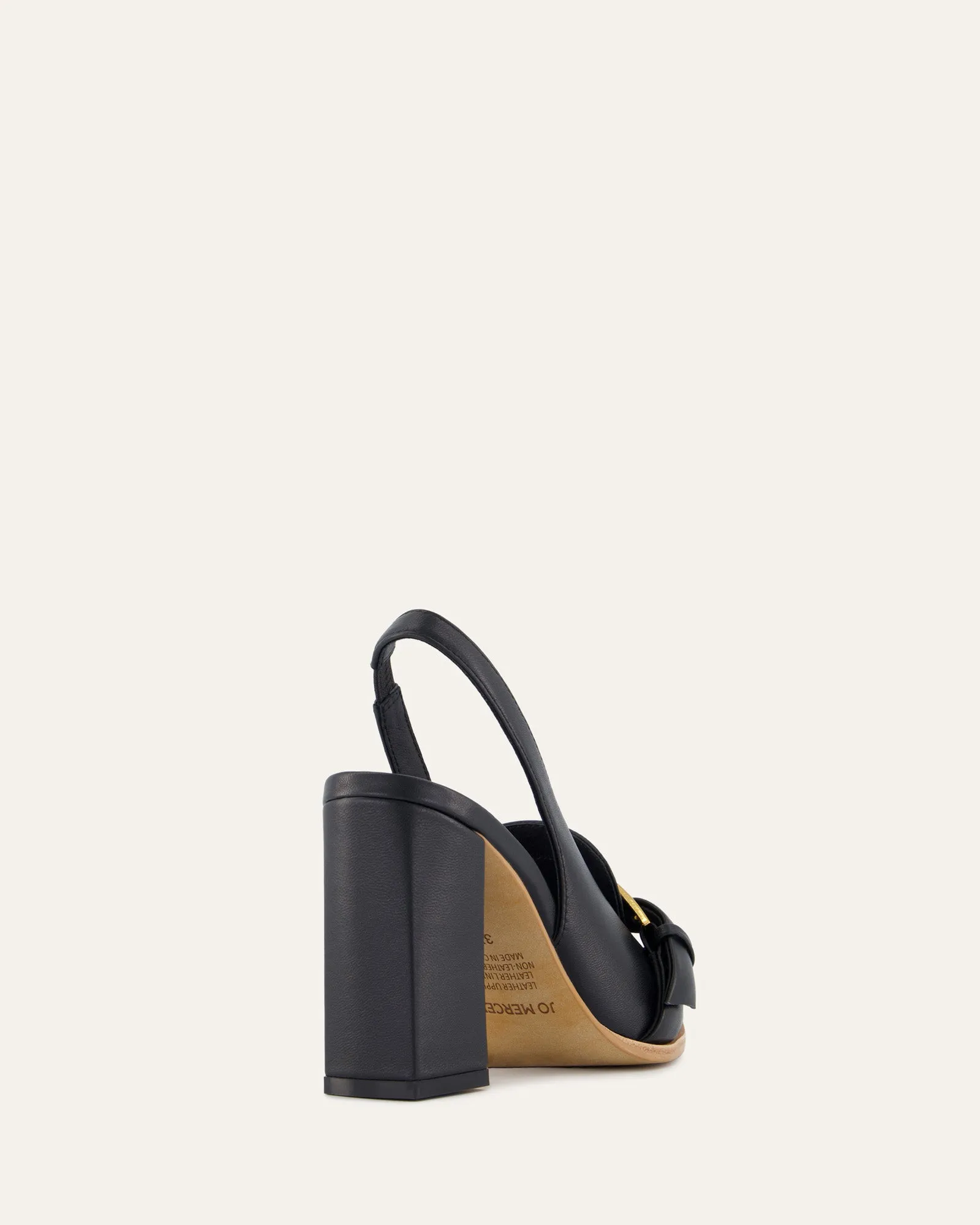 CODIE HIGH HEELS BLACK LEATHER