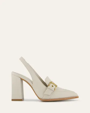 CODIE HIGH HEELS OFF WHITE LEATHER
