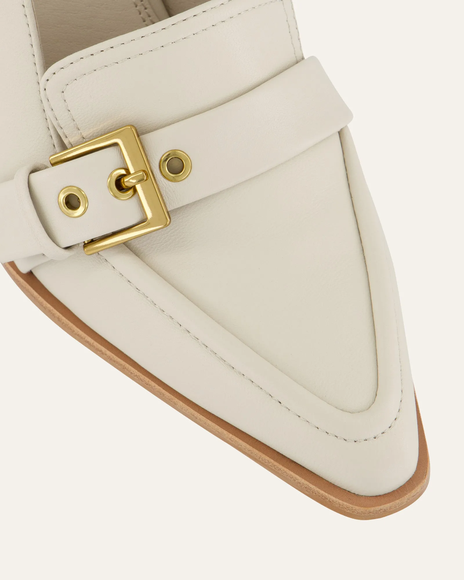 CODIE HIGH HEELS OFF WHITE LEATHER