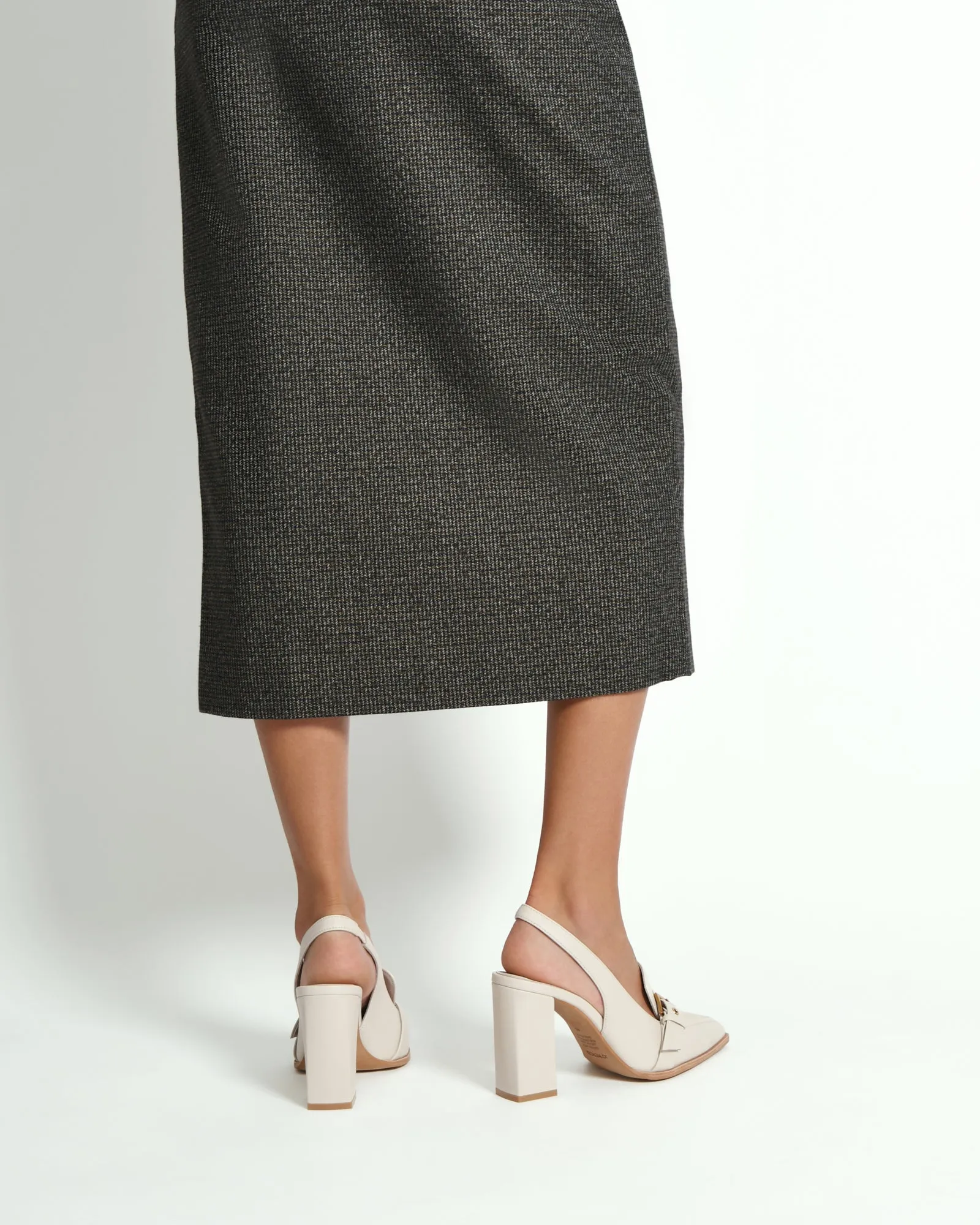 CODIE HIGH HEELS OFF WHITE LEATHER