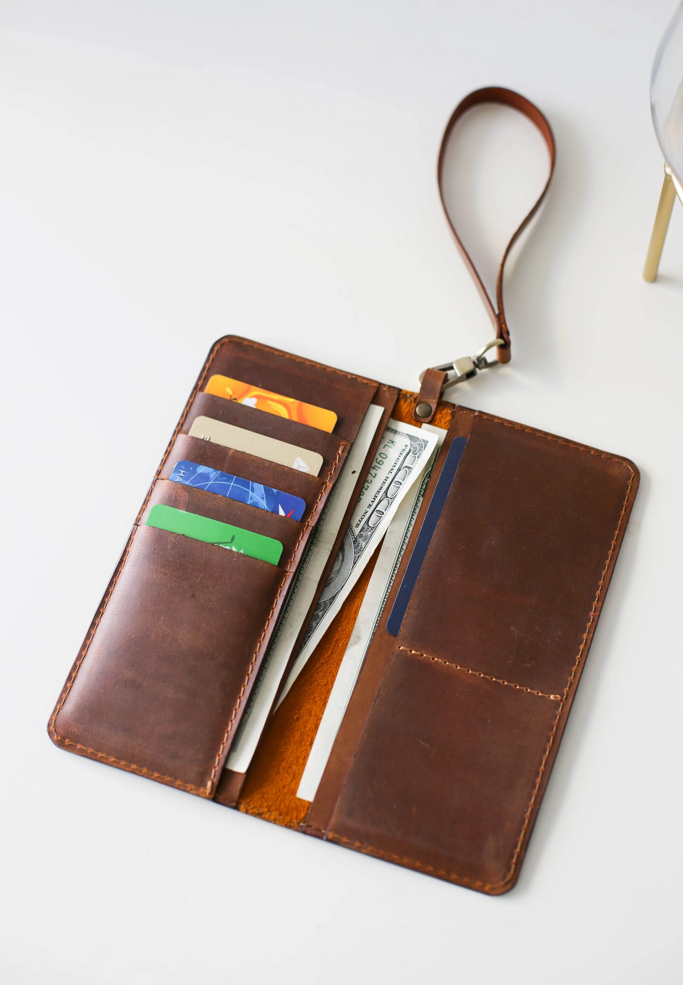 Coffee Brown Bifold Leather Wallet - N01