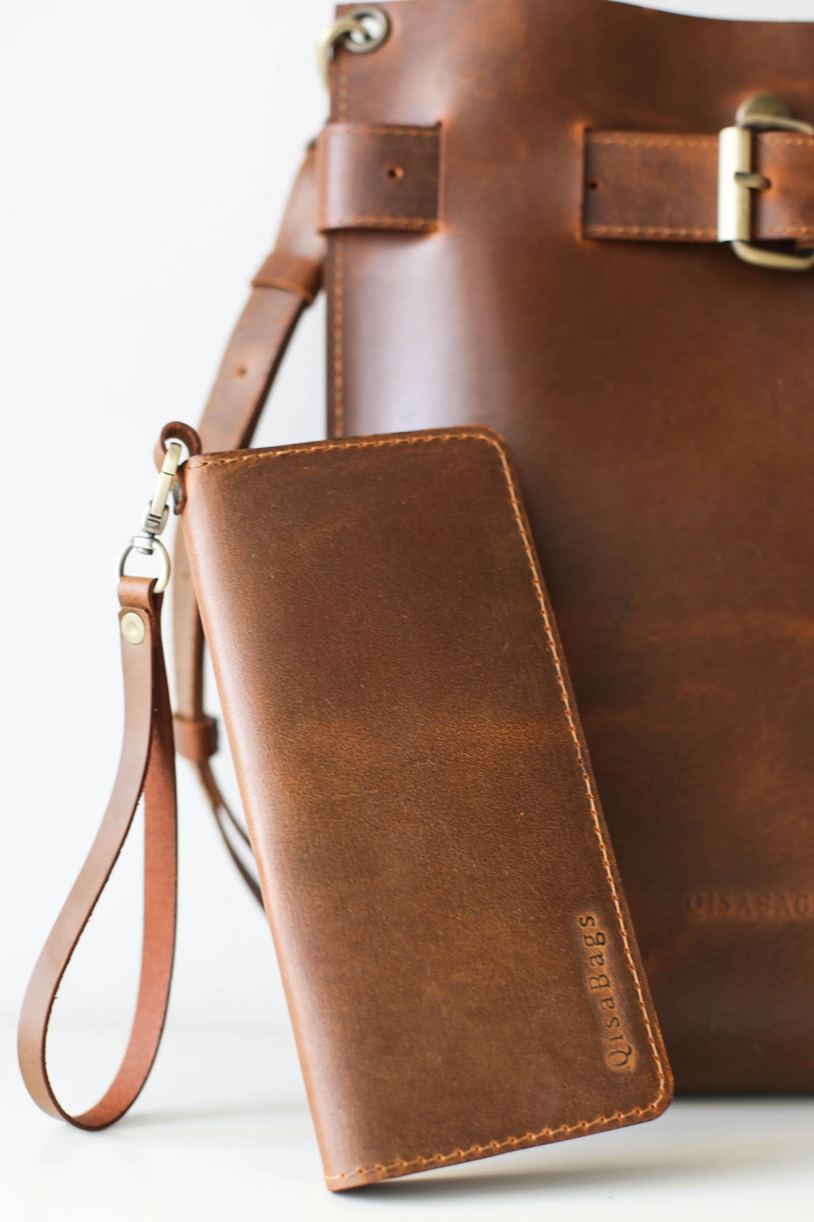 Coffee Brown Bifold Leather Wallet - N01