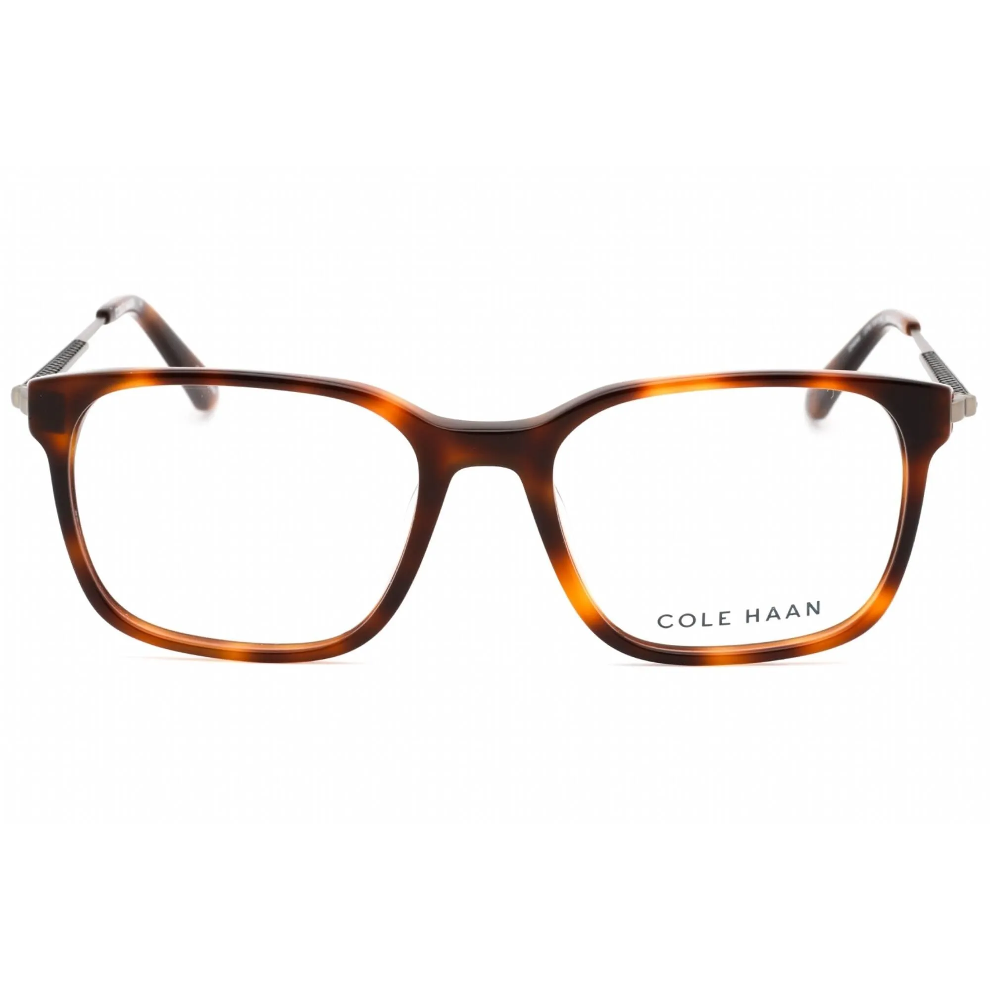 Cole Haan Men's Eyeglasses - Tortoise Plastic Full Rim Rectangular Frame | CH4045 215