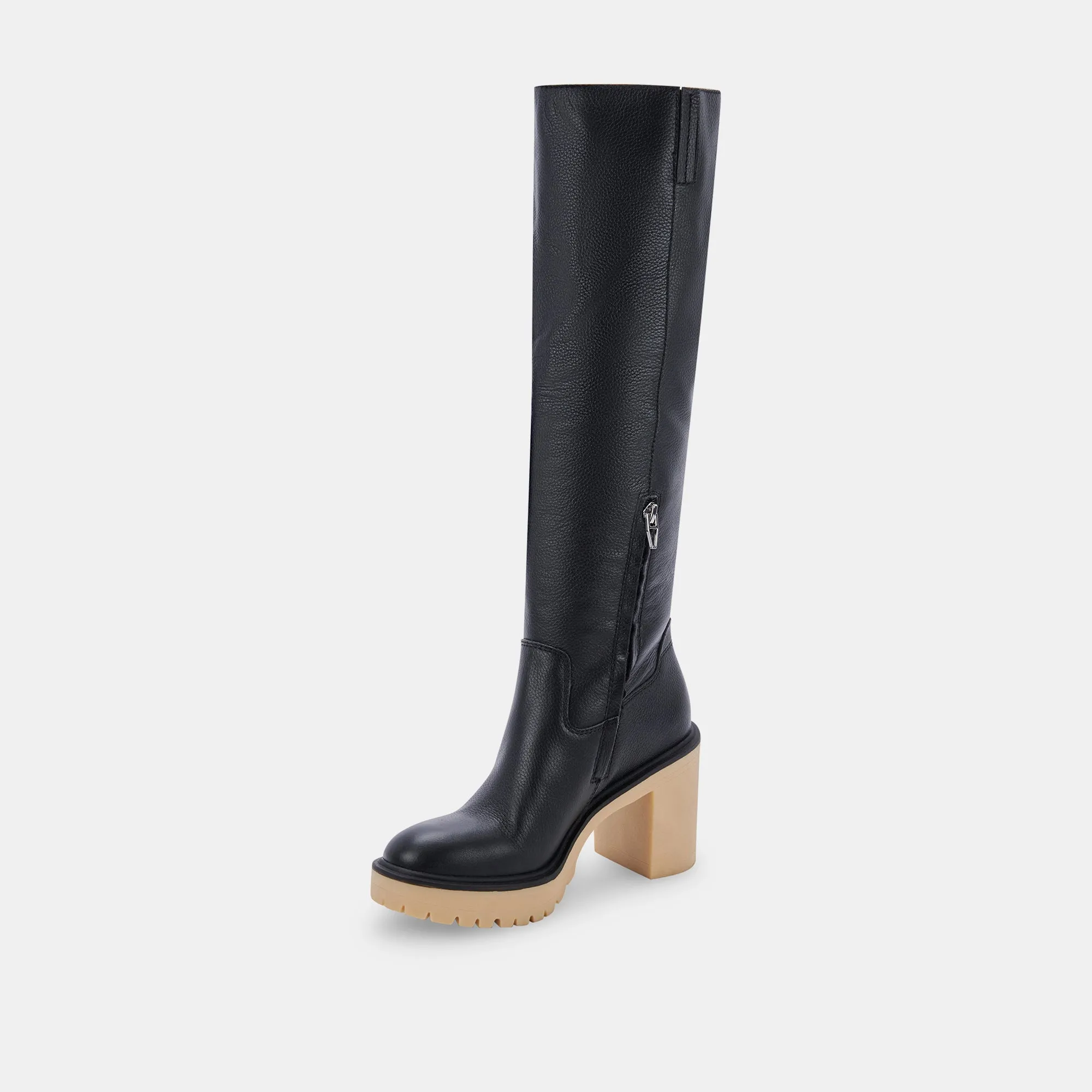 CORRY H2O WIDE BOOTS BLACK LEATHER