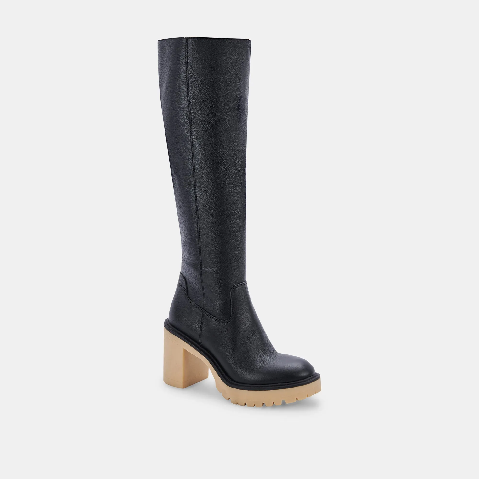 CORRY H2O WIDE BOOTS BLACK LEATHER