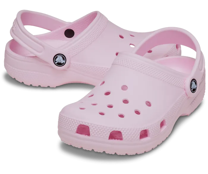 CROCS KID'S CLASSIC PINK MILK CLOGS