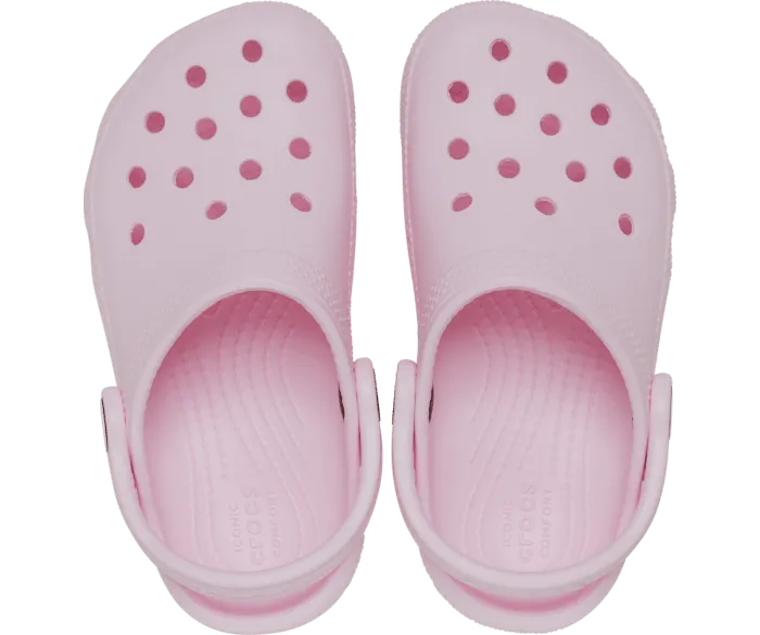 CROCS KID'S CLASSIC PINK MILK CLOGS