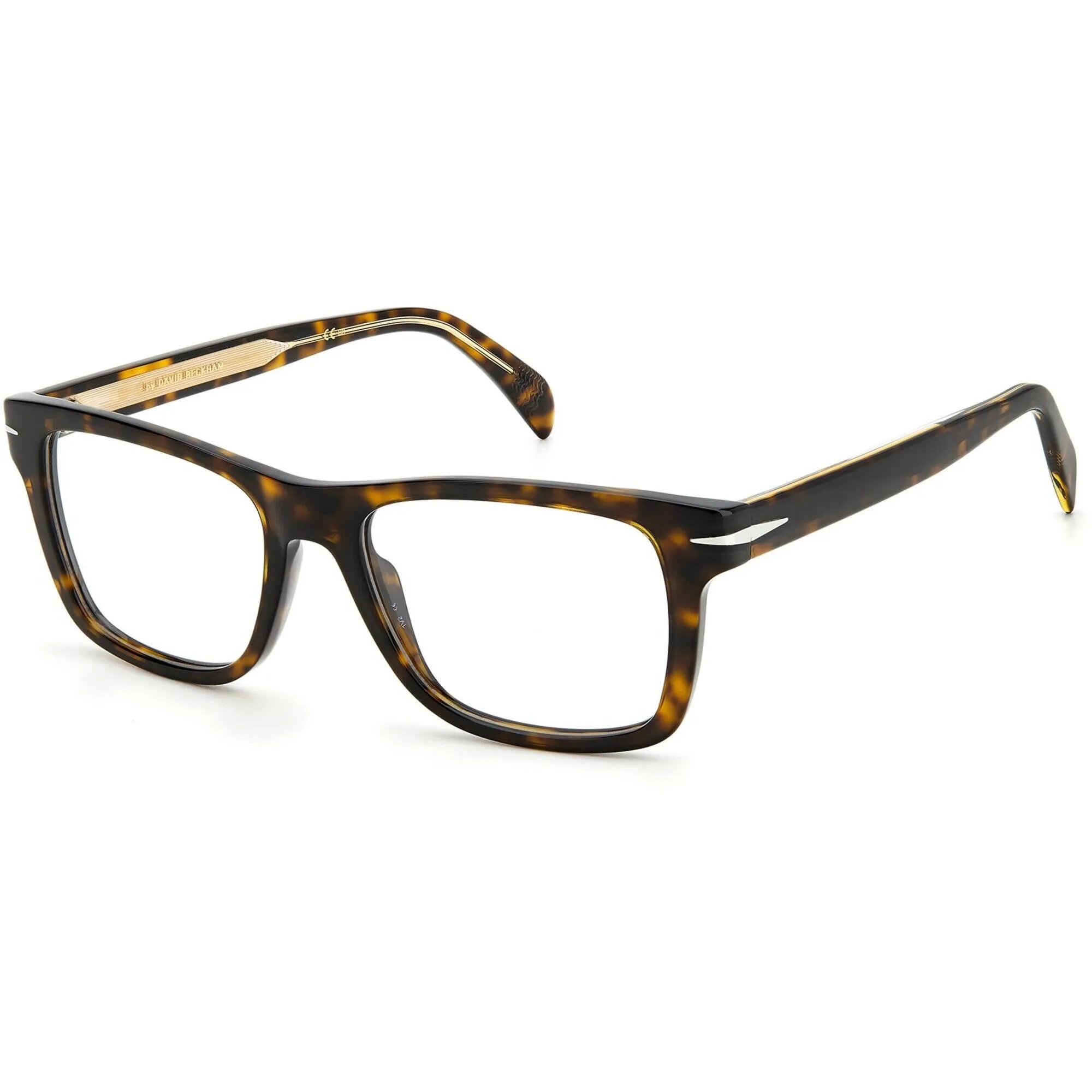 David Beckham Men's Eyeglasses - Havana Rectangular Full Rim Frame | DB-1073 0086