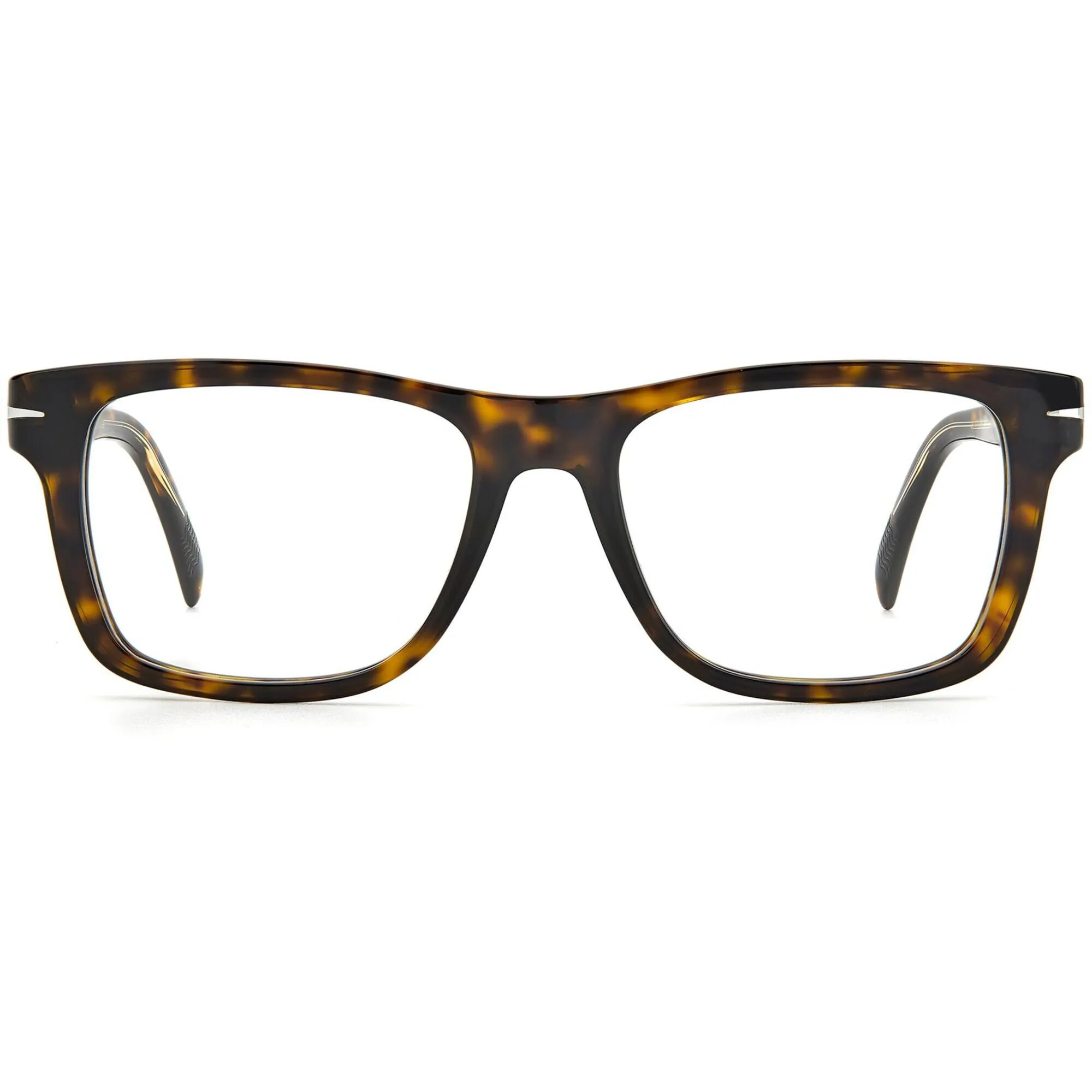 David Beckham Men's Eyeglasses - Havana Rectangular Full Rim Frame | DB-1073 0086