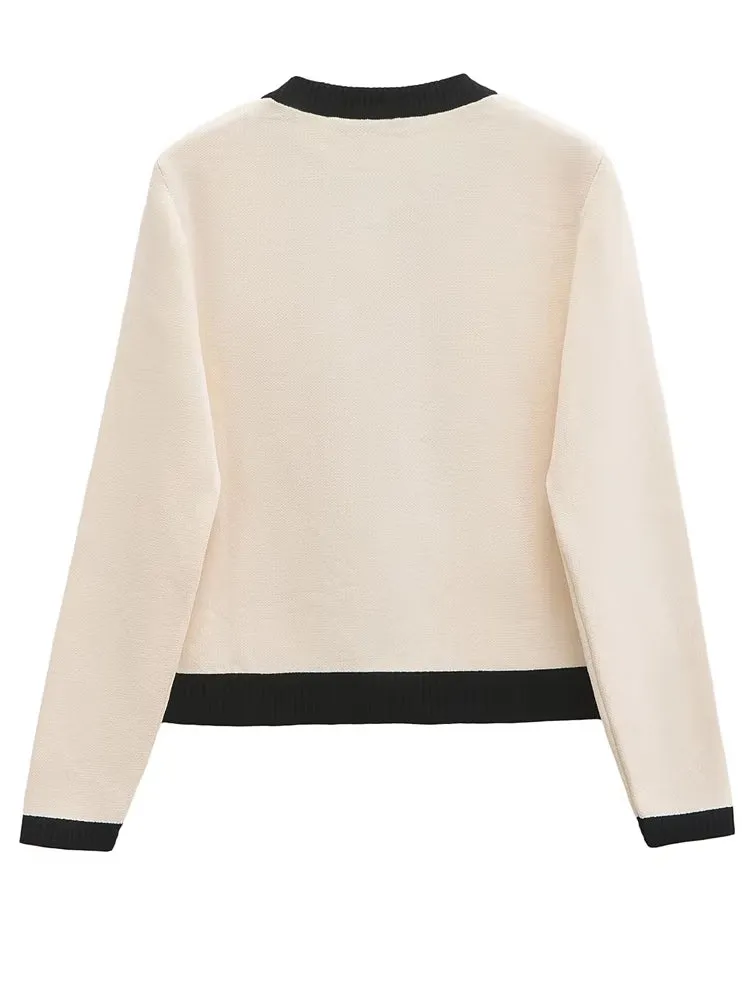 Elegant Women Knitted Cardigan Sweater