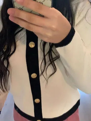 Elegant Women Knitted Cardigan Sweater