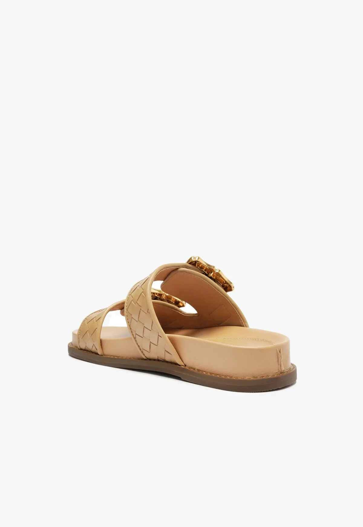 Enola Sporty Woven Leather Sandal
