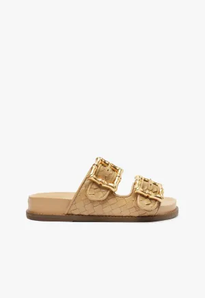 Enola Sporty Woven Leather Sandal