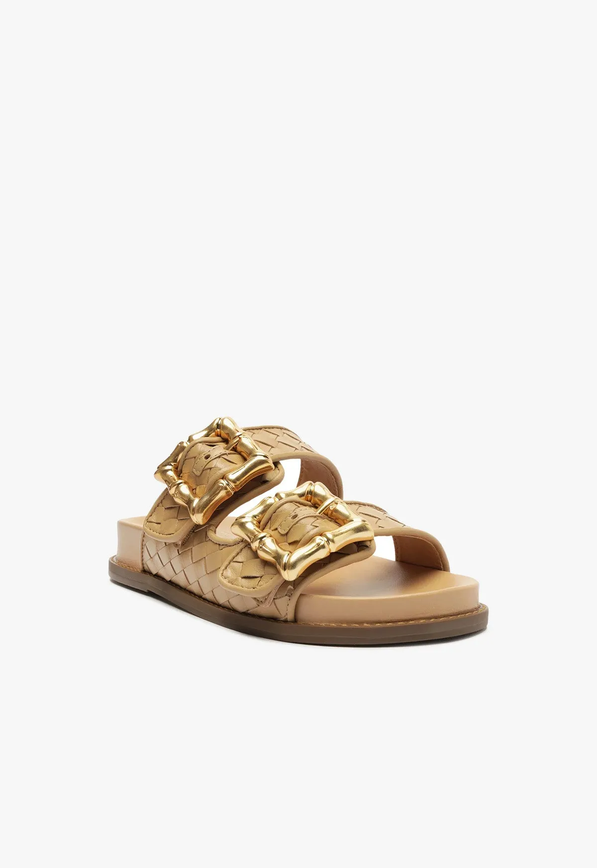 Enola Sporty Woven Leather Sandal