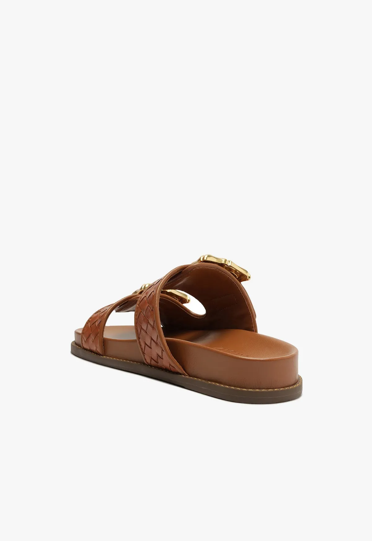 Enola Sporty Woven Leather Sandal