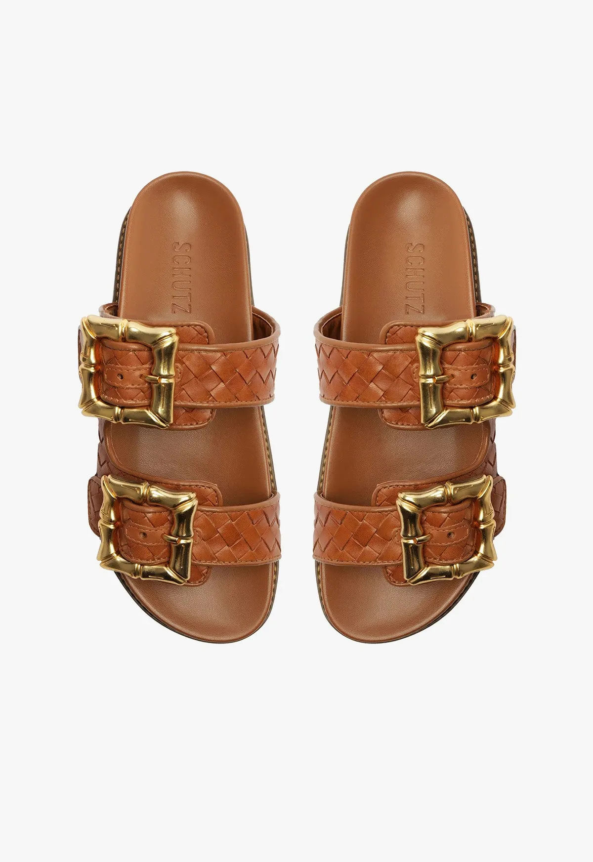 Enola Sporty Woven Leather Sandal