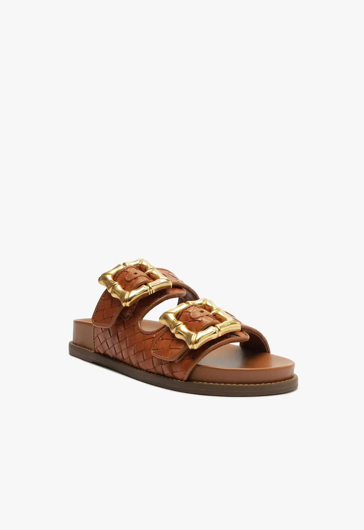 Enola Sporty Woven Leather Sandal
