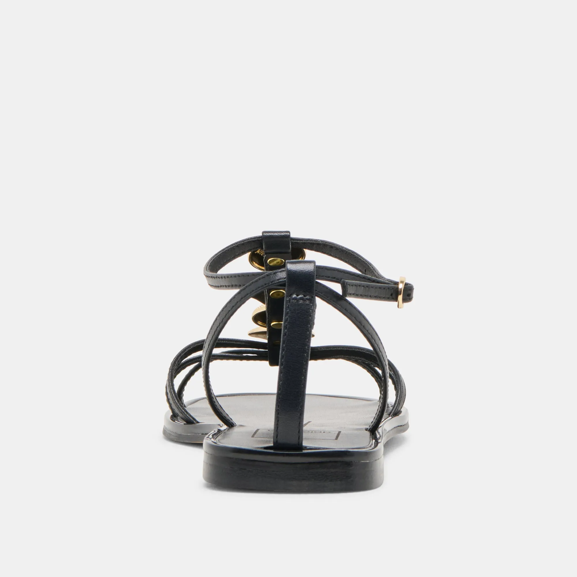 FAUN SANDALS BLACK LEATHER