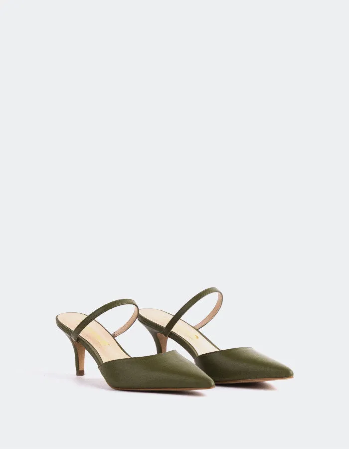 Forsythia Khaki Leather