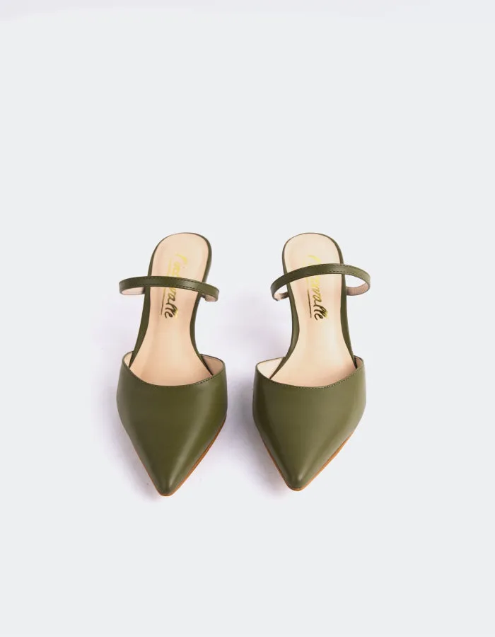 Forsythia Khaki Leather