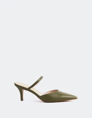 Forsythia Khaki Leather
