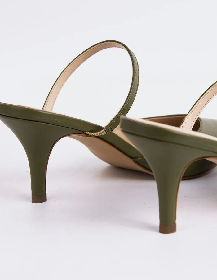 Forsythia Khaki Leather